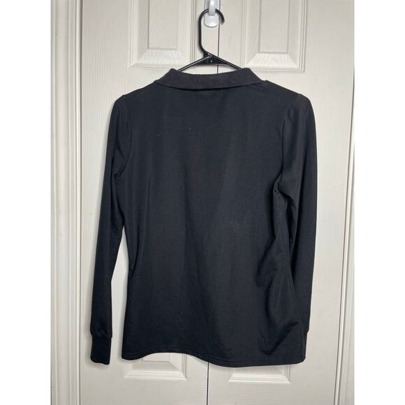 Mofiz Womens Black Long sleeve Polo Athletic Top Size Small - Picture 4 of 5